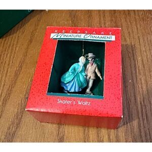 Vintage Hallmark 1988 Keepsake Miniature Christmas Ornament Skater's Waltz